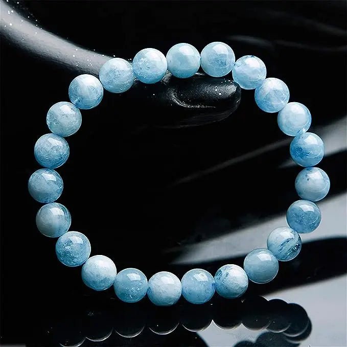 Aquamarine Bracelet for Courage & Communication Yiwu Shanmei Jane