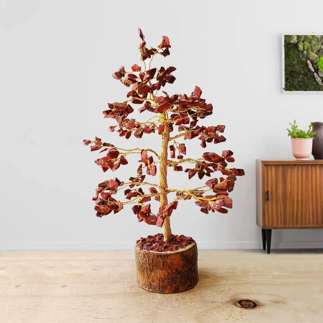 Red Jasper Tree for Strength & Stability ONS Jaipur