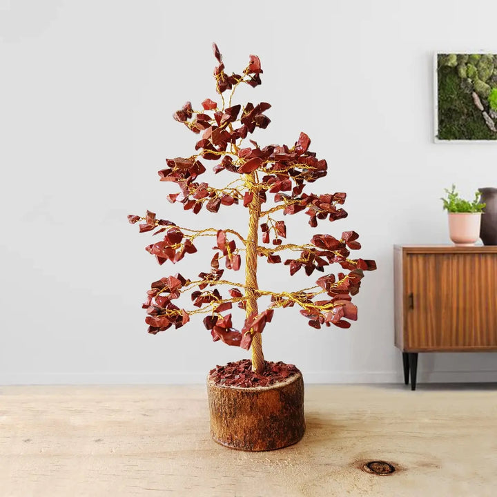 Red Jasper Tree for Strength & Stability ONS Jaipur