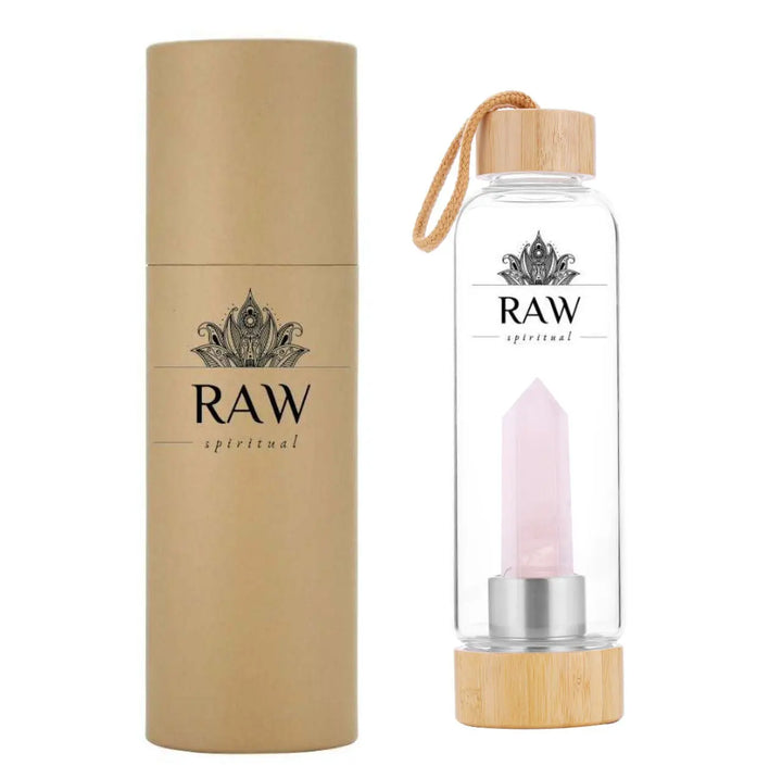Rose Quartz water Bottle for Love & Relationships Yiwu Shanmei Jane