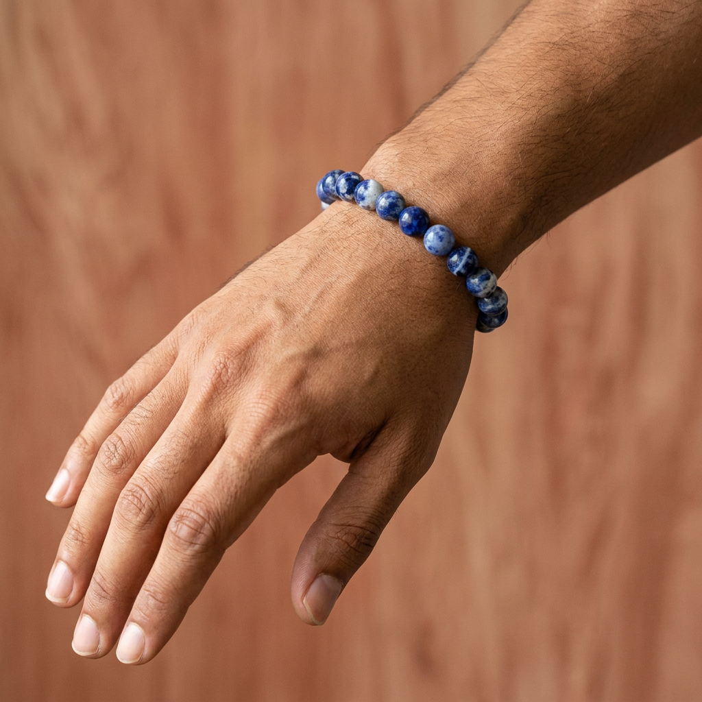 Sodalite Bracelet for Emotional Balance & Awareness - Lifestyle M