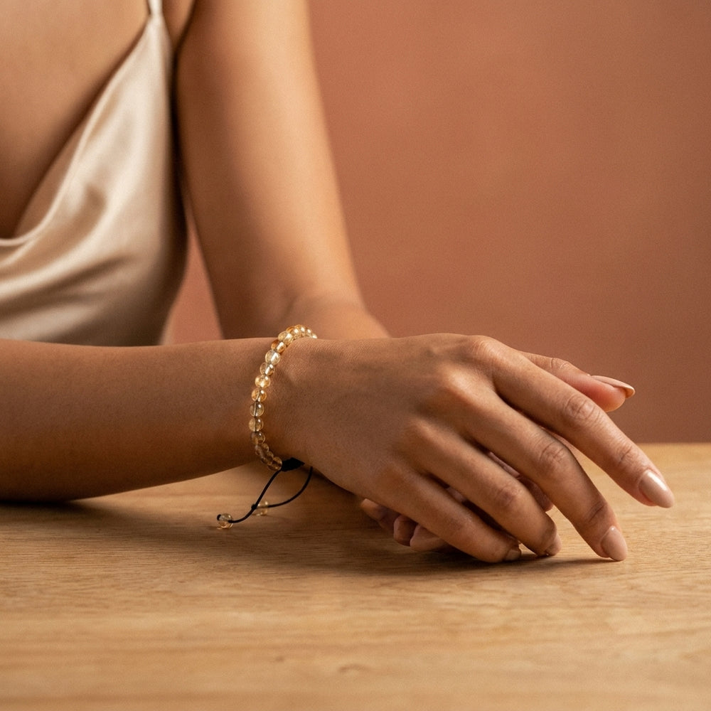 Citrine Thread Bracelet for Wealth - Lifestyle Female