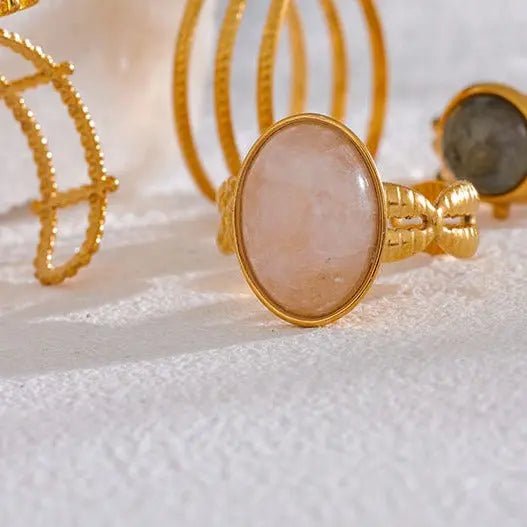 Rose Quartz Ring for Love & Relationships Yiwu Landy Jewelry Summer WU