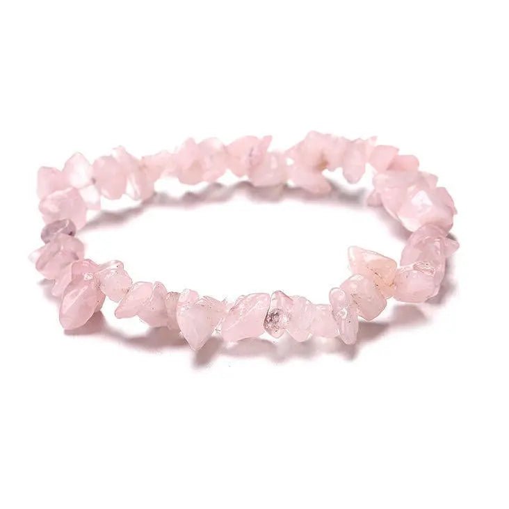 Rose Quartz Chip Bracelet for Love & Relationships Yiwu Shanmei Jane