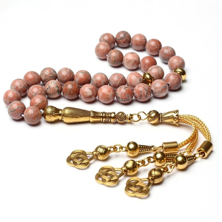 Rhodochrosite Tasbih - Raw Spiritual UAE