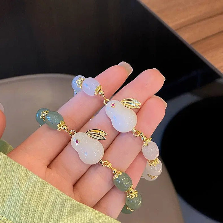 Green Aventurine and Jade Bracelet for Abundance & Balance Yiwu Shanmei Jane