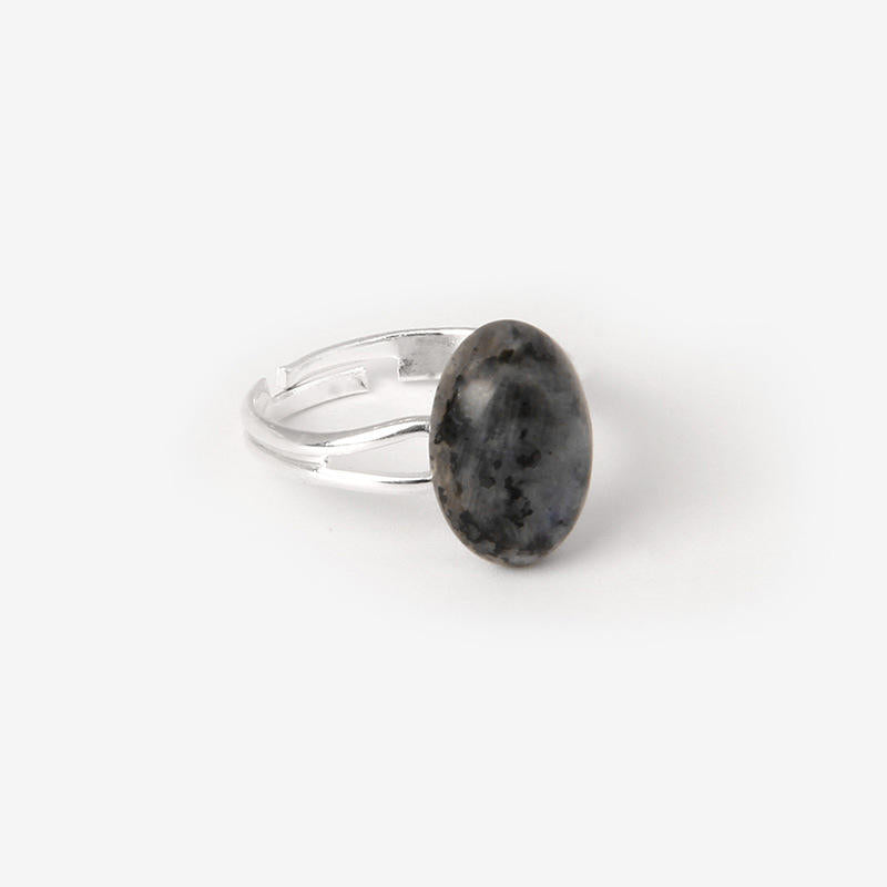Black Labradorite Adjustable Ring for Transformation & Spiritual growth