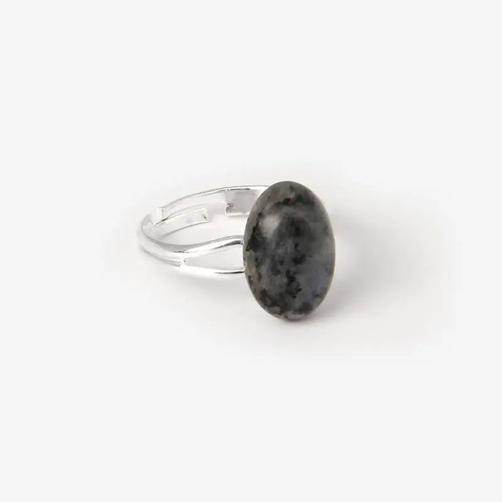 Black Labradorite Adjustable Ring for Transformation & Spiritual growth Yiwu Shanmei Jane