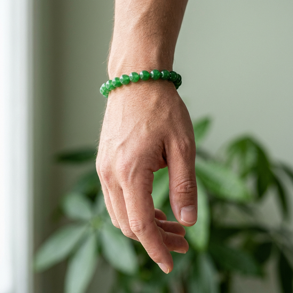 Green Jade Bracelet for Luck - Lifestyle M