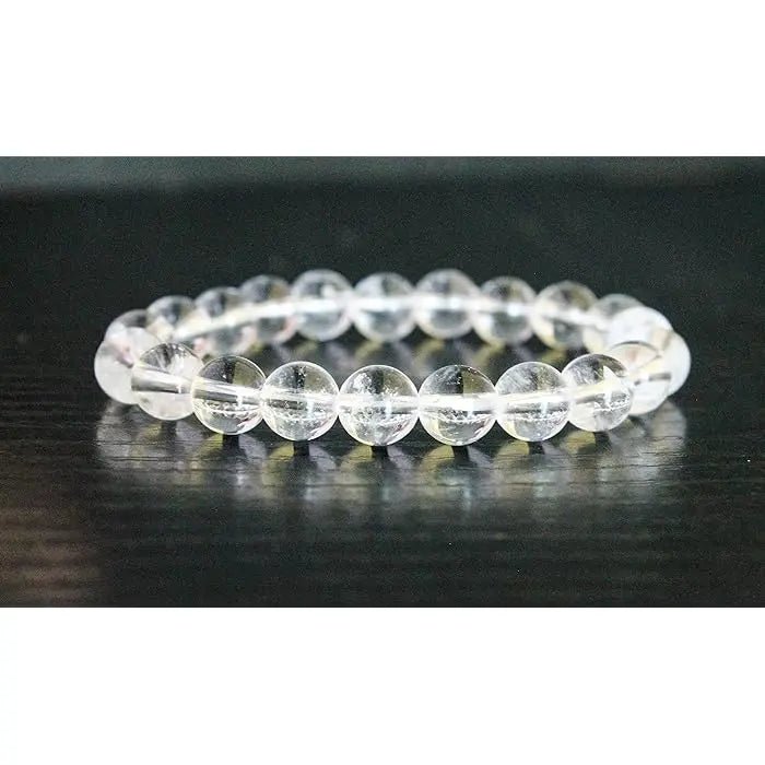 Clear Quartz (Sphatik) Bracelet for Clarity & Manifestation Om Rudraksha Haridwar