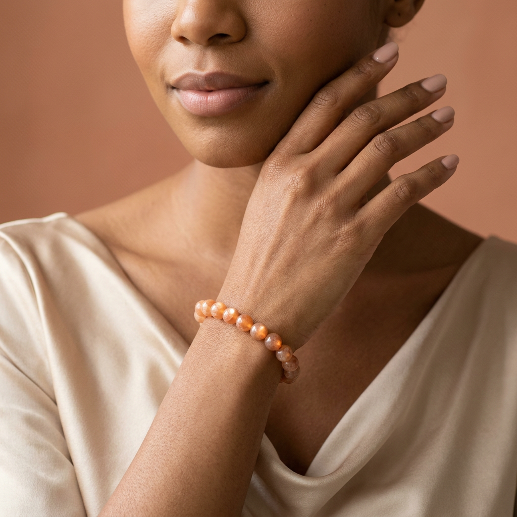 Sunstone Bracelet for Vitality & Good Luck - Lifestyle Female