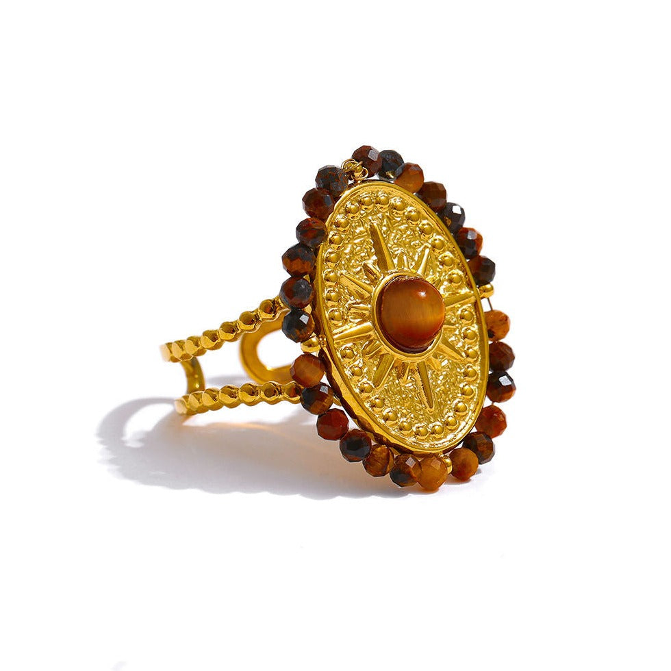 Tiger's Eye Ring for Protection & Courage