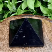 Black obsidian Pyramid for Protection - Raw Spiritual