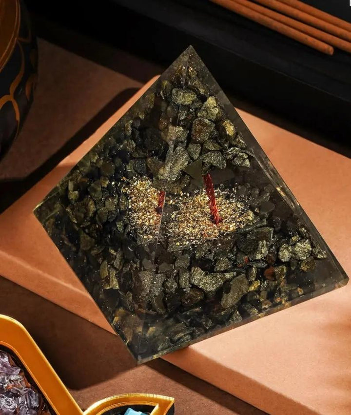 Pyrite Orgone tor Wealth & Prosperity  by Raw Spiritual