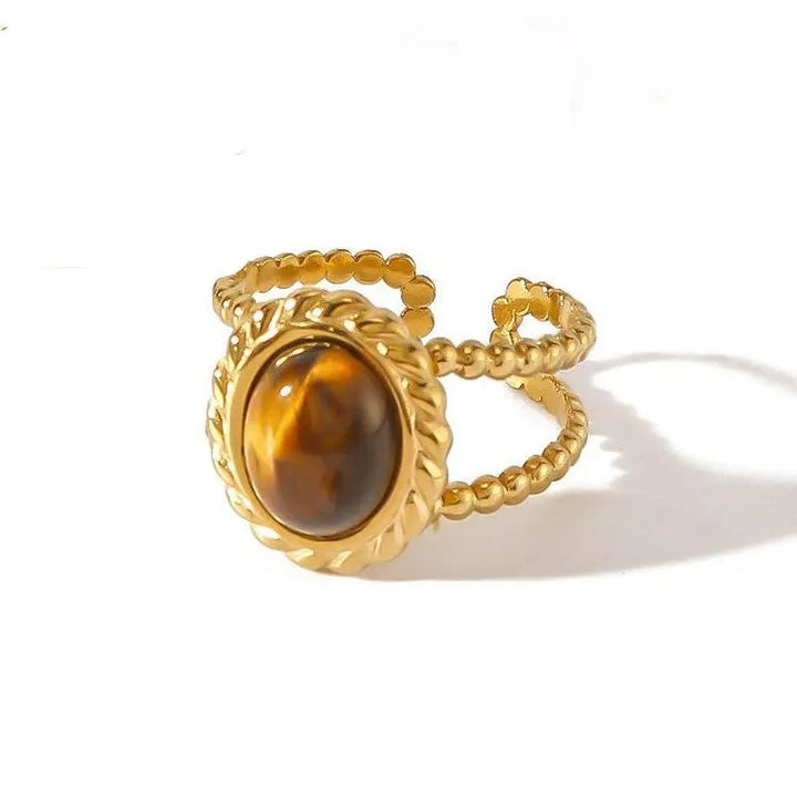 Tiger Eye Ring for Protection & Courage Yiwu Landy Jewelry Summer WU