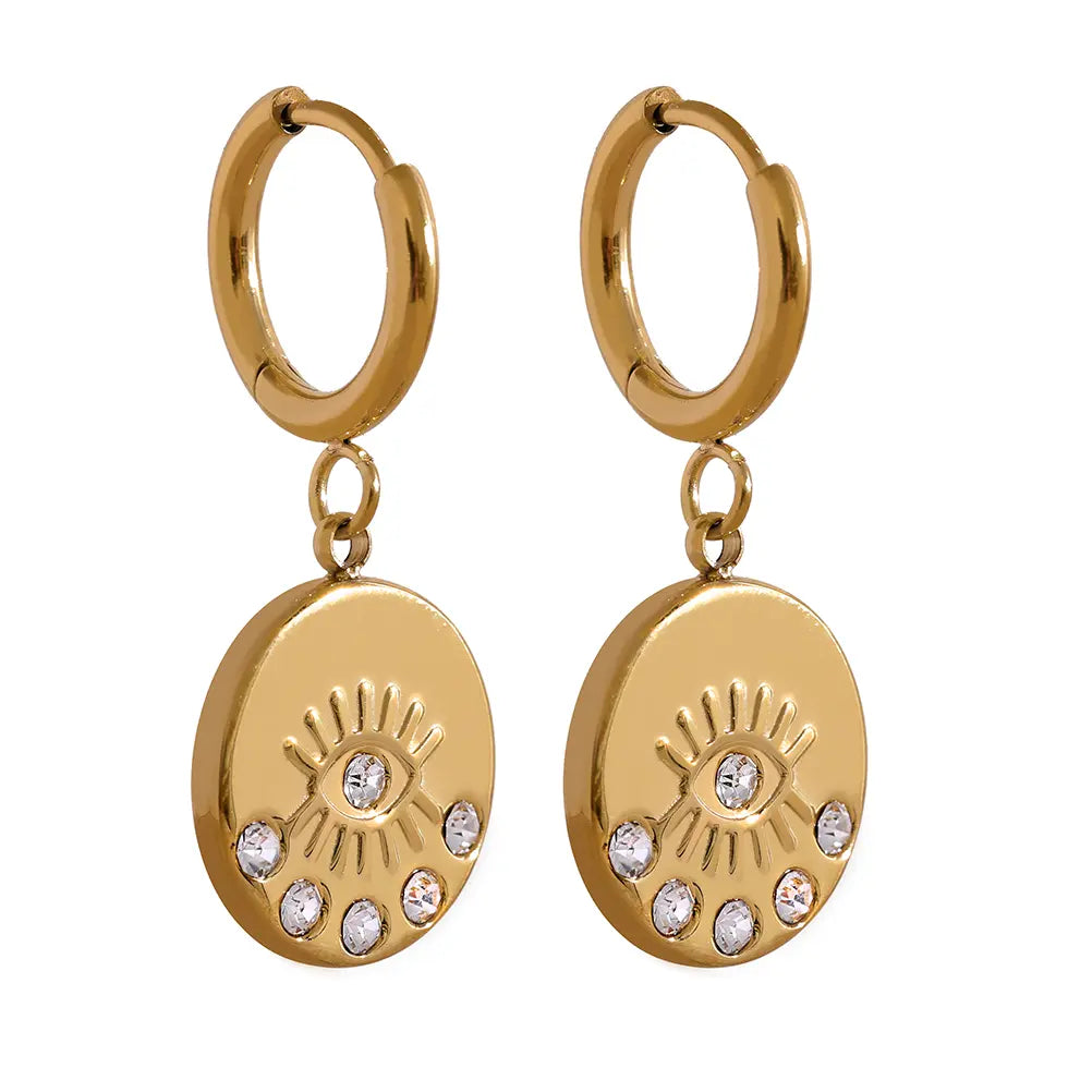 Evil Eye "Nazar" with Crystal Earrings Yiwu Jinyou VIMI