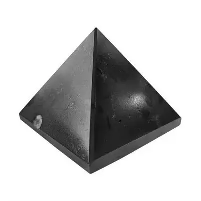 Black obsidian Pyramid for Protection - Raw Spiritual