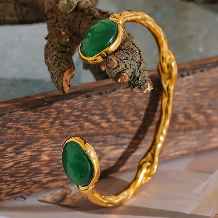 Green Jade Bracelet for Prosperity & Luck Yiwu Jinyou VIMI
