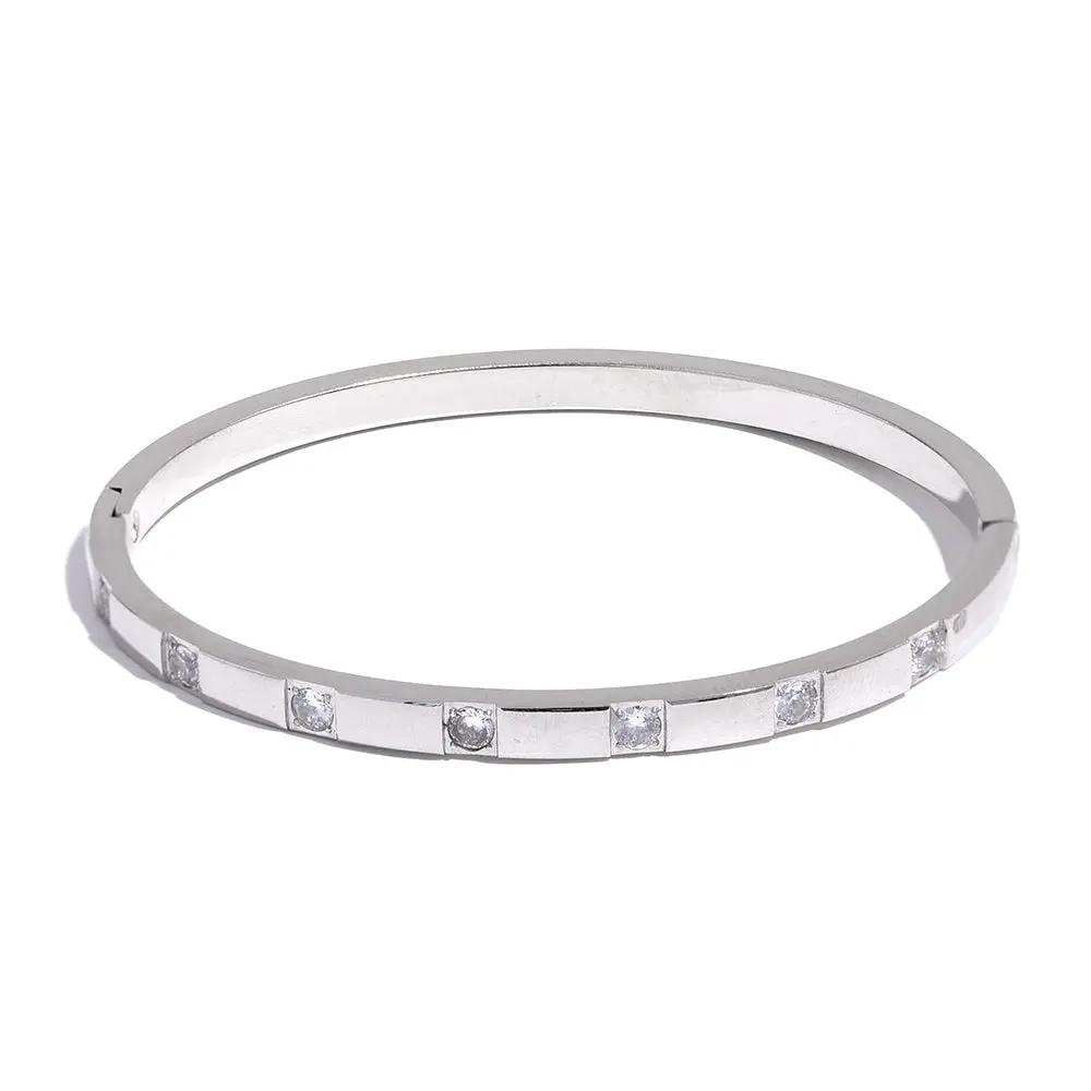 Carrie Zircon Bangle  by Raw Spiritual