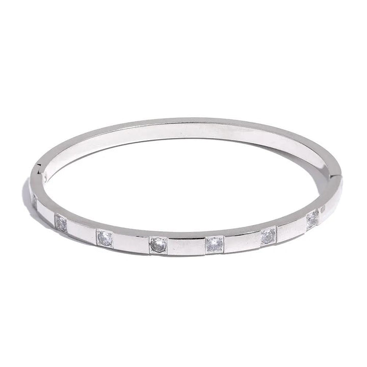 Carrie Zircon Bangle  by Raw Spiritual