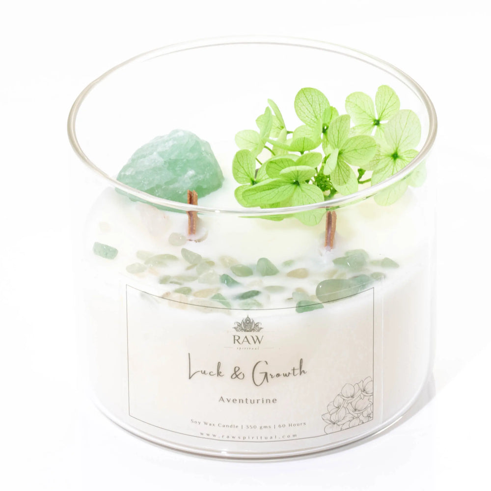 Aventurine Aromatherapy Crystal Candle for Abundance Yiwu Yi Sheng Nathan Wu