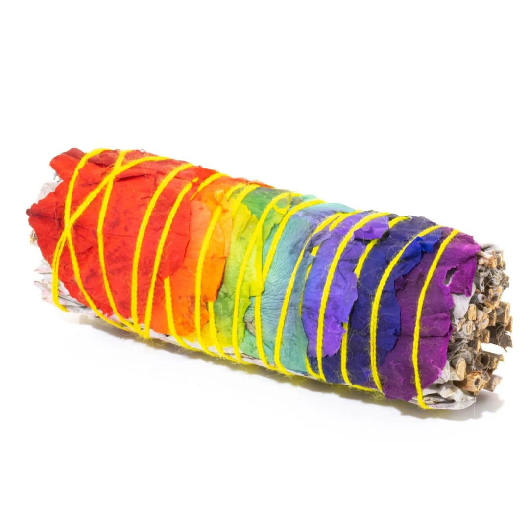 Sage with 7 Chakra for Smudging, Cleansing Crystals & Purification Hefei Ownswing Kevin Zhou