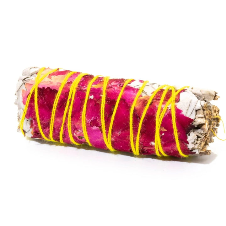 Sage with Rose for Smudging, Cleansing Crystals & Purification Hefei Ownswing Kevin Zhou