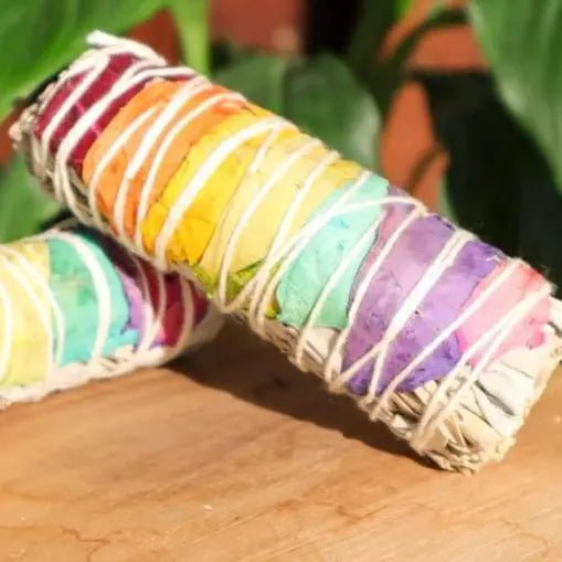 Sage with 7 Chakra for Smudging, Cleansing Crystals & Purification Hefei Ownswing Kevin Zhou