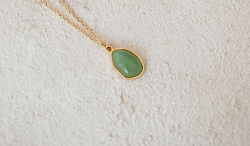 Green Jade Pendant Necklace for Luck & Prosperity