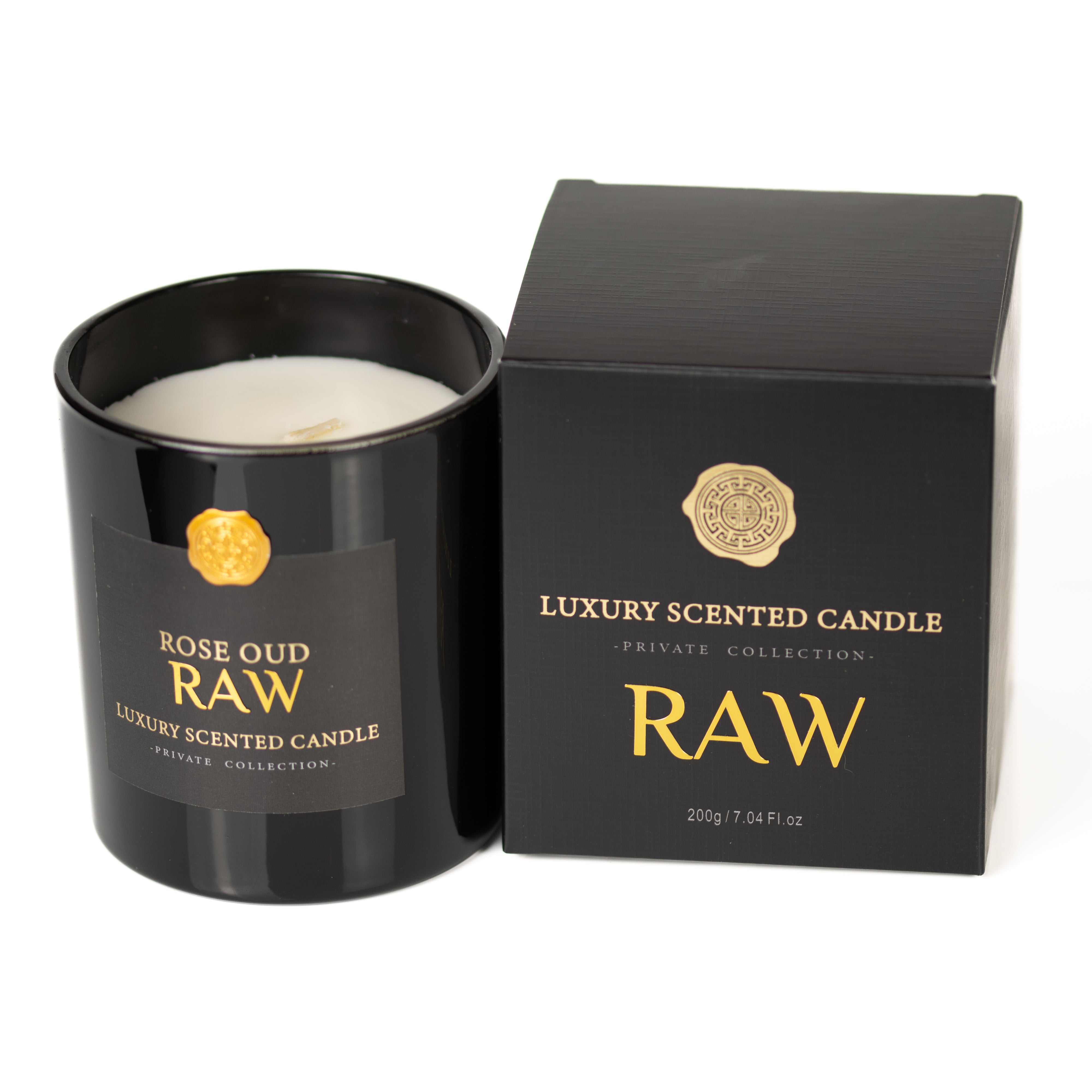 Premium Aromatherapy Soy Wax Gift Candle in Rose Oudh for Focus & Meditation