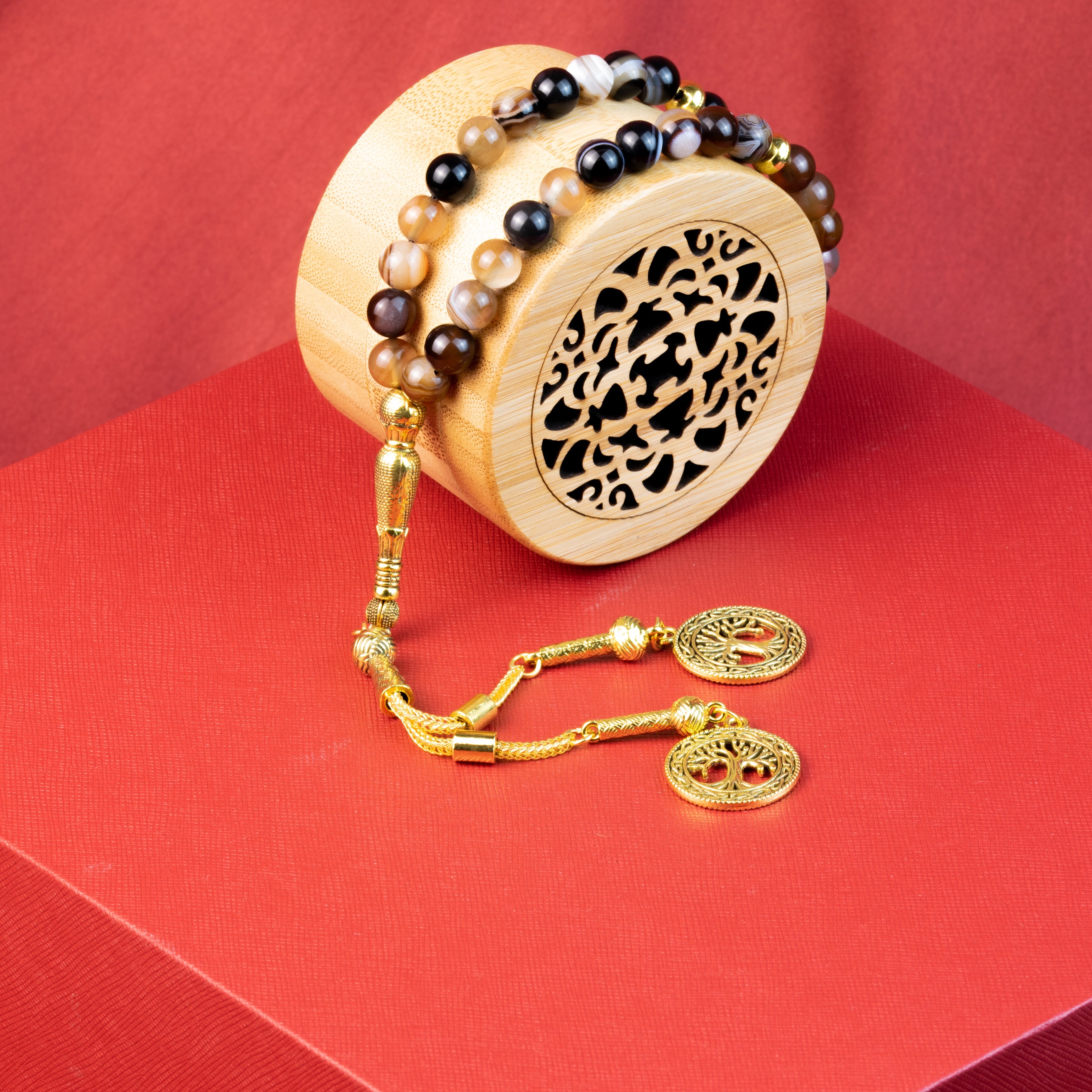 Sulemani Agate (Persian hakik) Misbaha 33 Beads