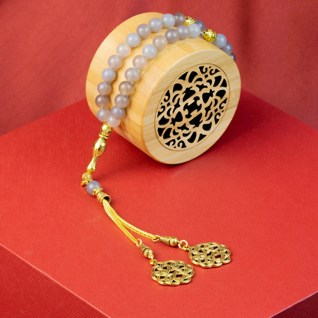 Grey Agate (Aqeeq) Misbaha Yiwu Chenhan Yolanda