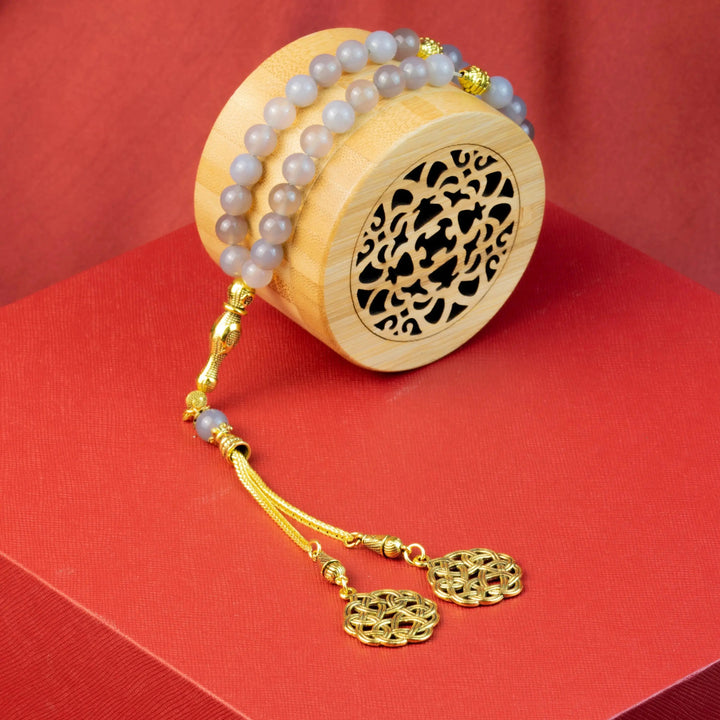 Grey Agate (Aqeeq) Misbaha Yiwu Chenhan Yolanda