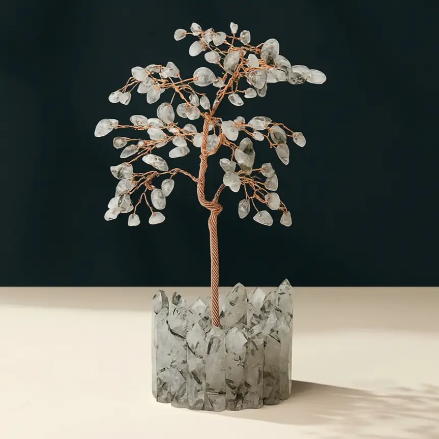 Rutilated Quartz Tree for Spiritual Growth - Raw Spiritual