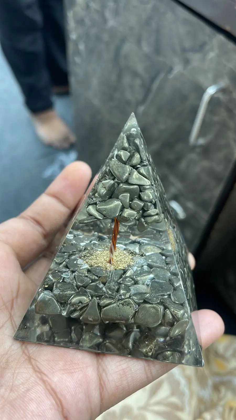 Pyrite Orgone tor Wealth & Prosperity  by Raw Spiritual