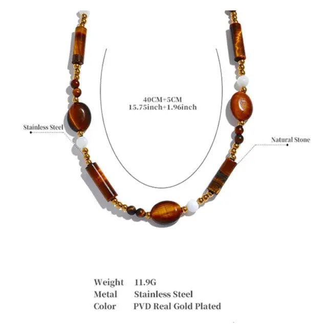 Tiger Eye Necklace for Protection & Courage Yiwu Jinyou VIMI