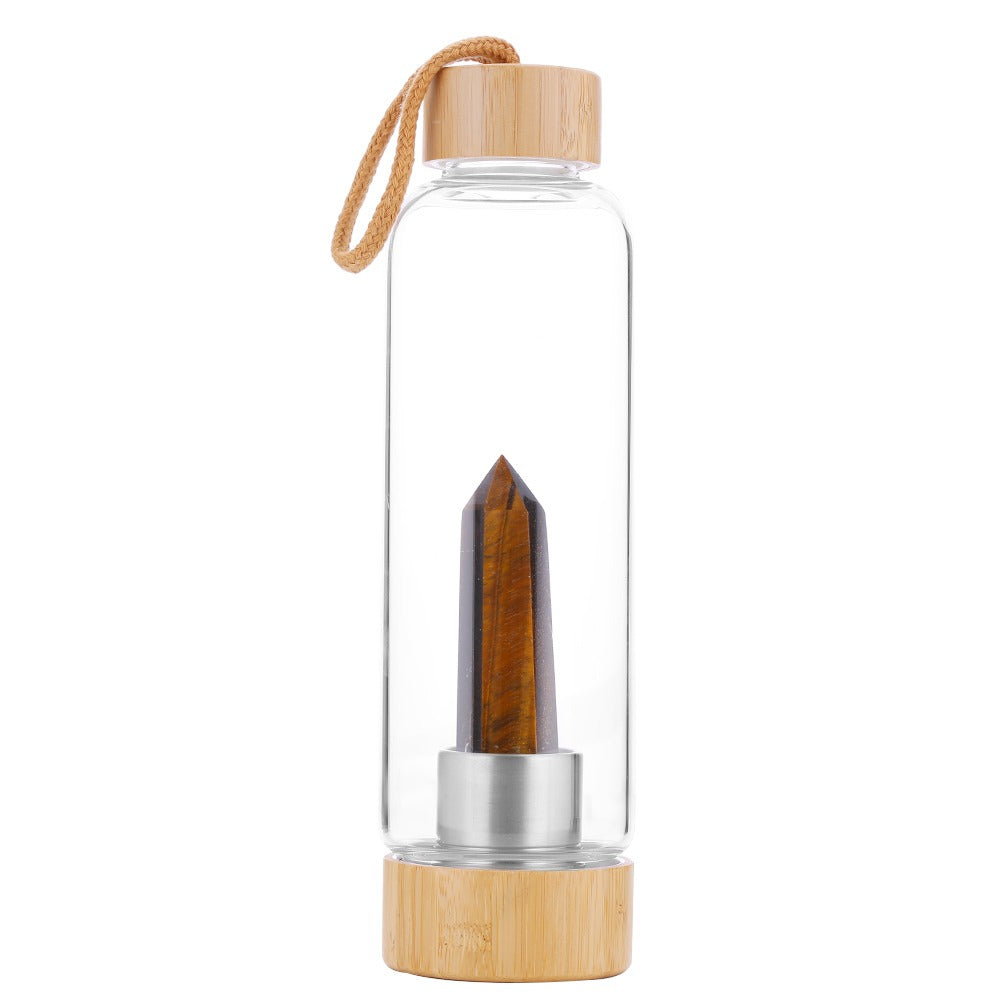 Tiger Eye Water Bottle for Protection