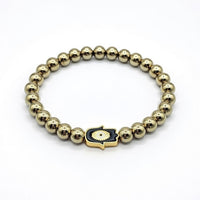Pyrite with Hamza Hand Bracelet