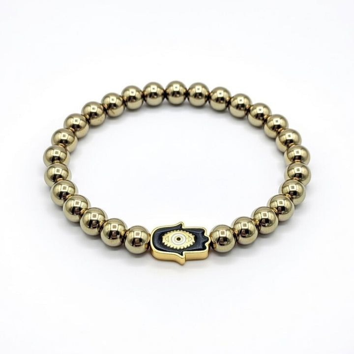 Pyrite with Hamza Hand Bracelet - Raw Spiritual UAE