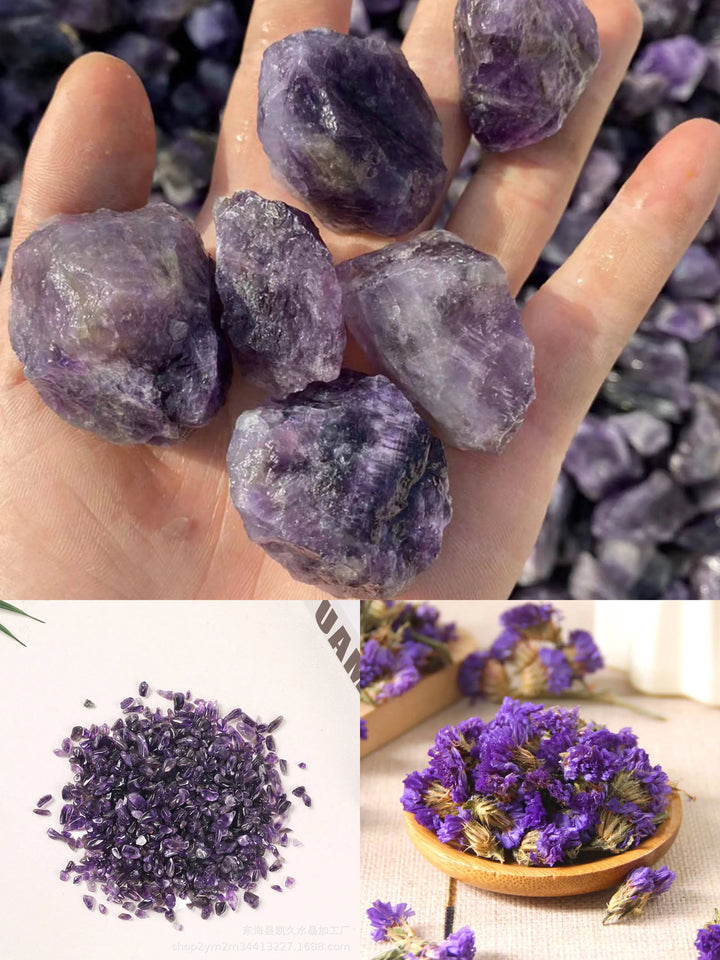 Amethyst Aromatherapy Crystal Candle for Healing & Growth Yiwu Yi Sheng Nathan Wu