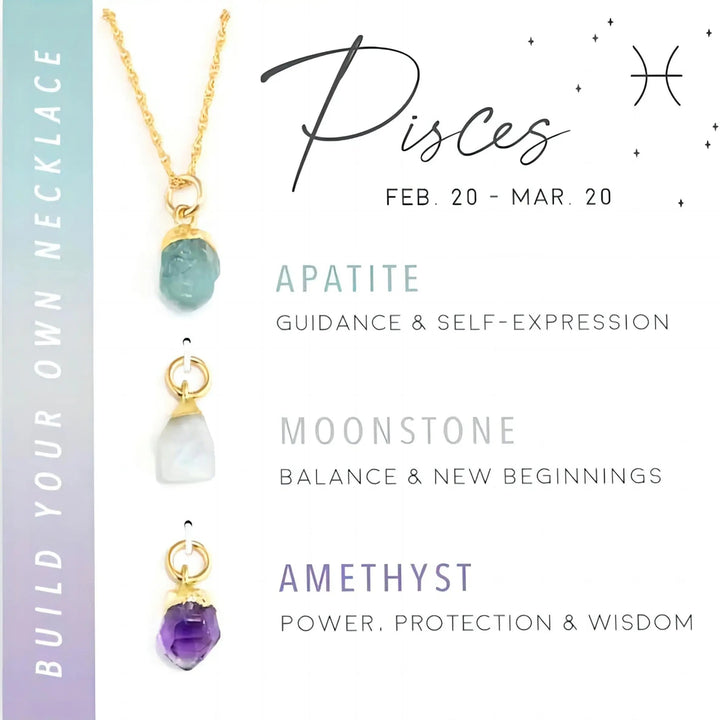 Raw Stone Zodiac Pendant Set  by Raw Spiritual