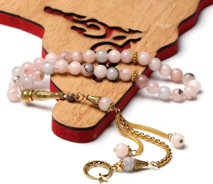 Cherry Blossom (Sakura) Agate Misbah  by Raw Spiritual