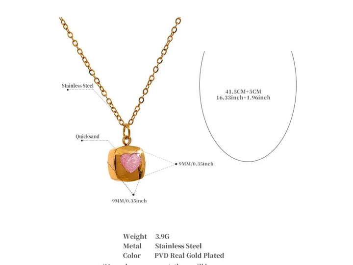 Emma Heart Pendant Necklace Yiwu Jinyou VIMI