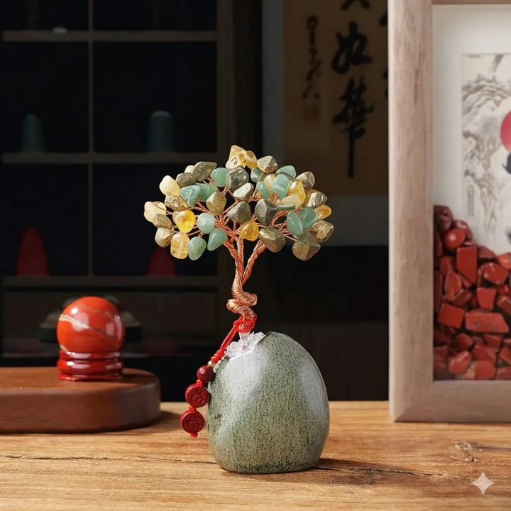 Citrine Pyrite Aventurine - Money Magnet Tree  by Raw Spiritual