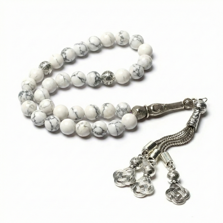 Howlite Tasbih - Raw Spiritual UAE