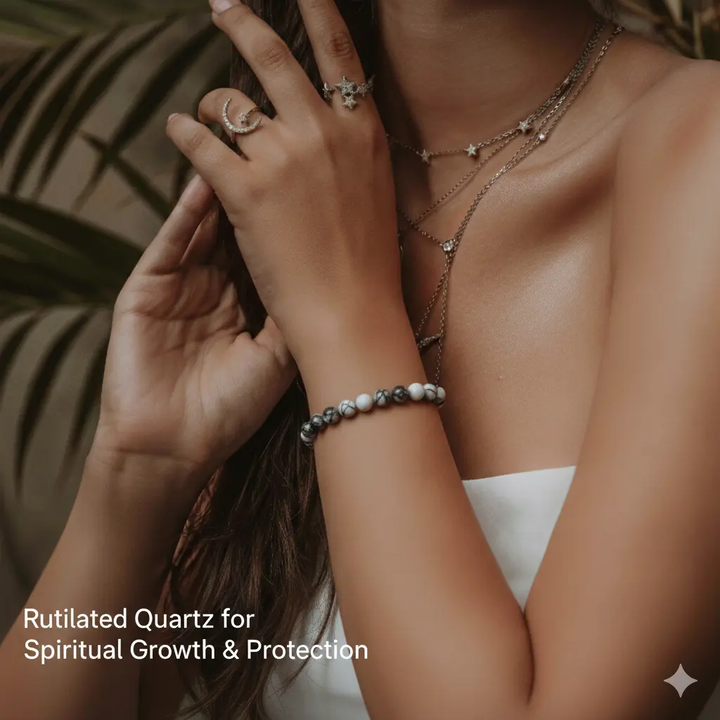 Rutilated Quartz for Spiritual Growth & Protection  by Raw Spiritual