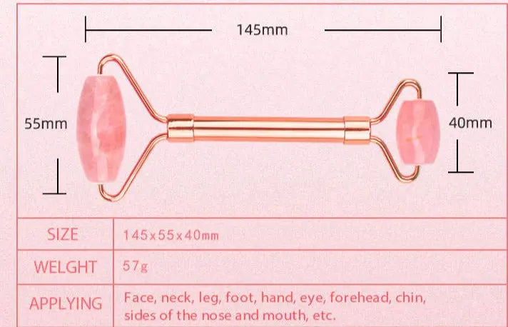 Rose Quartz Gua Sha Face Massager Roller Yiwu Shanmei Jane