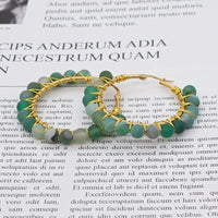 Green Agate Earrings in Stainless Steel for Stability & Abundance Yiwu Shanmei Jane
