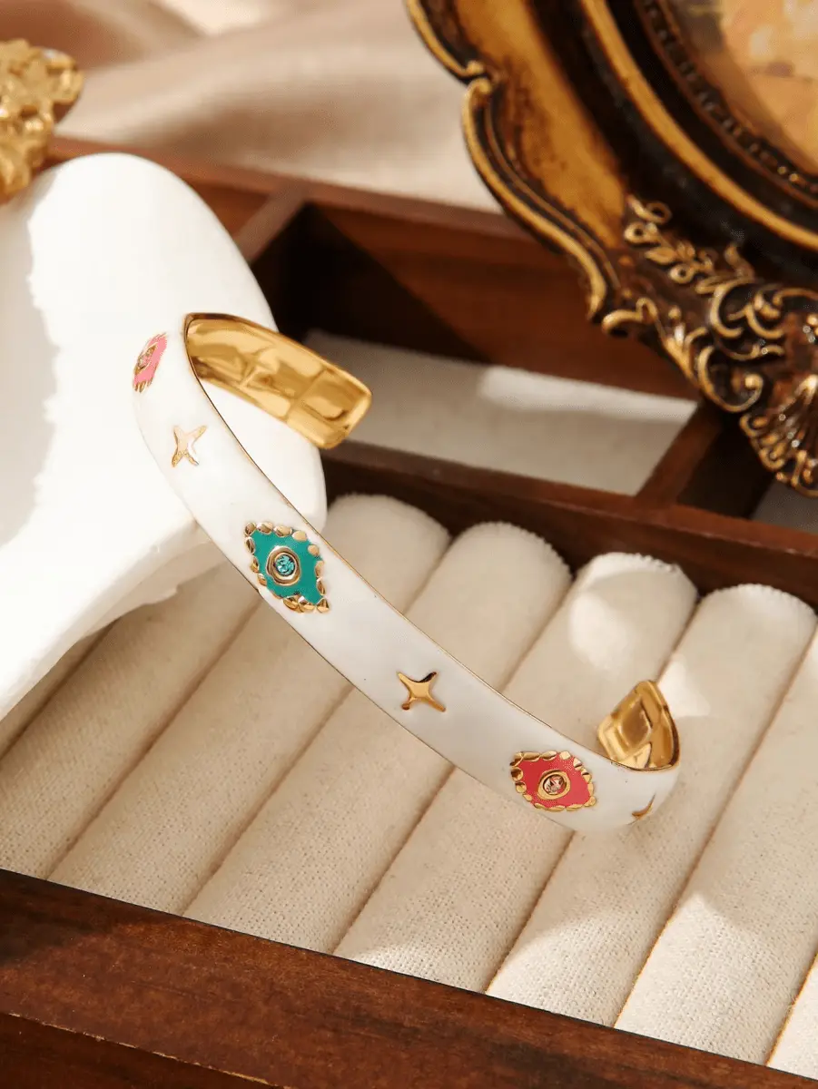 Evil Eye "Nazar" Cuff Bracelet - Raw Spiritual