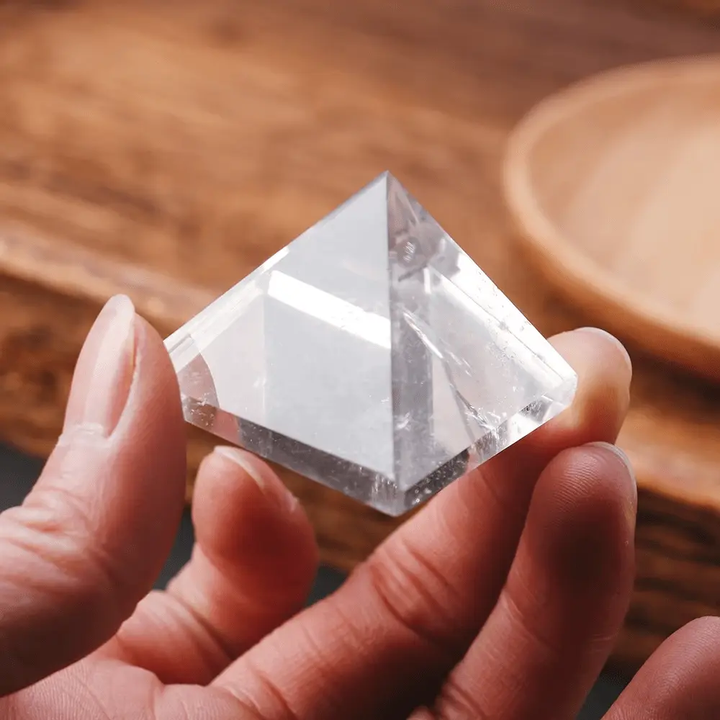 Clear Quartz Pyramid for Clarity - Raw Spiritual